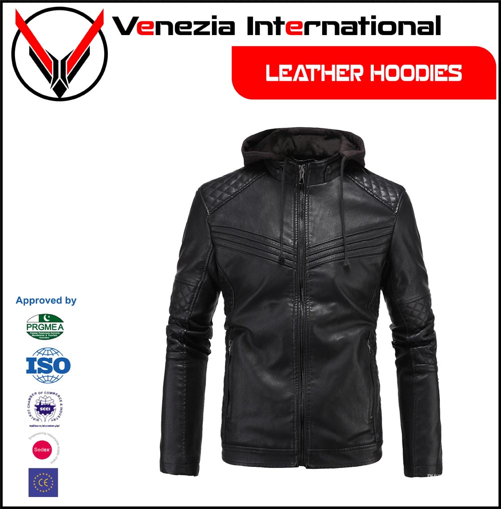 Leather Hoodies