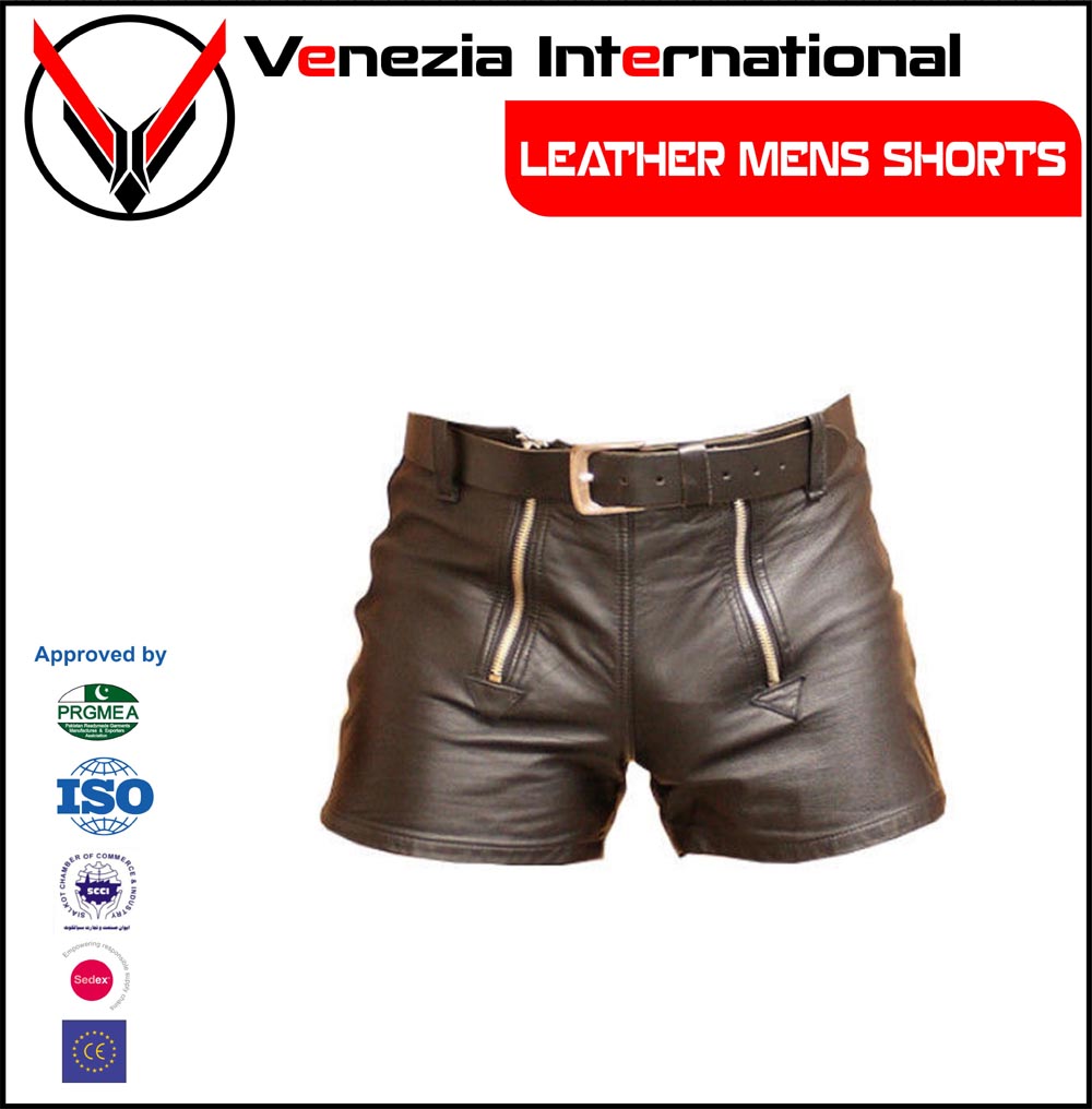 Leather Shorts Mens