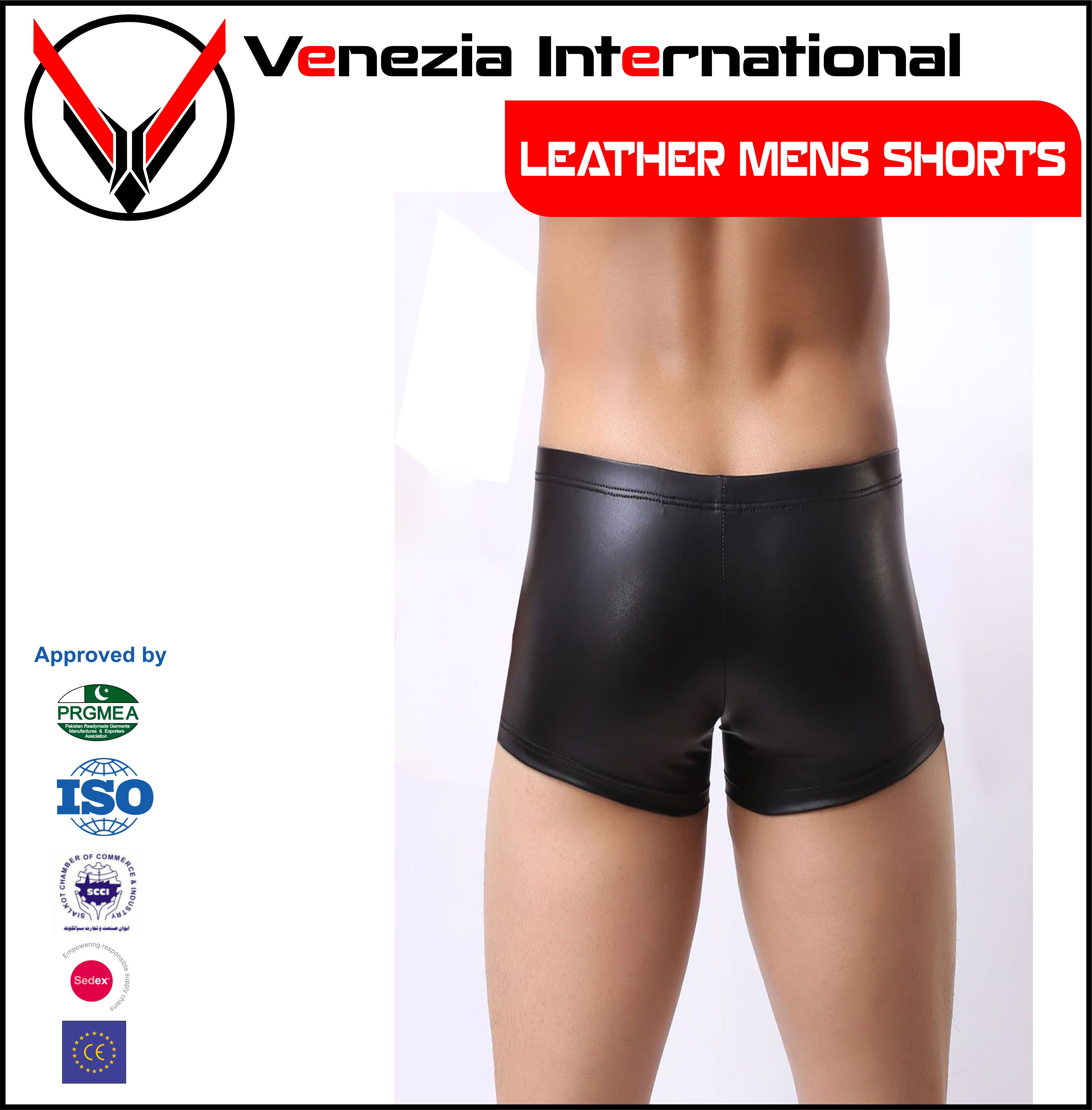 LEATHER SHORTS MENS