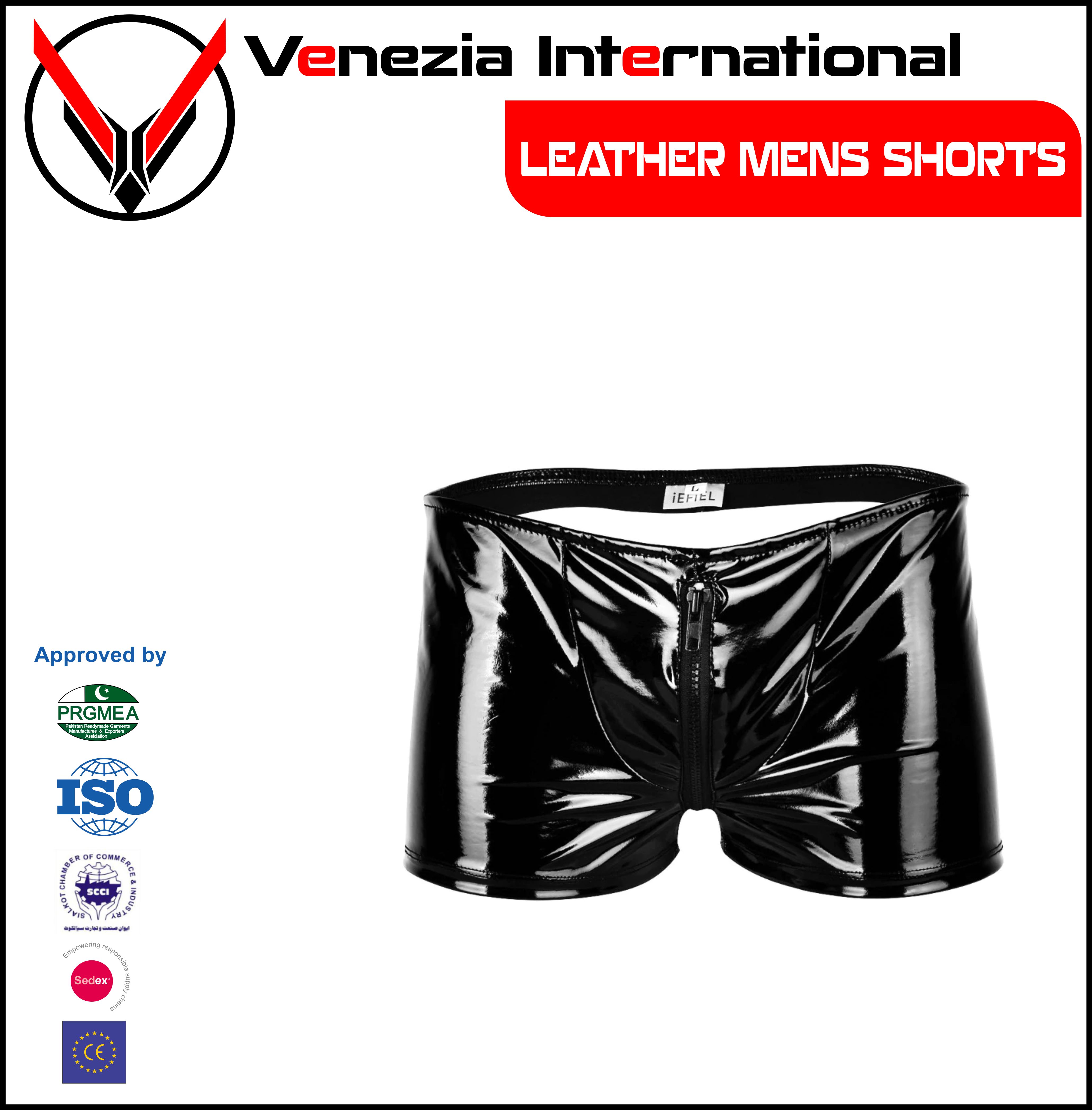 LEATHER SHORTS MENS