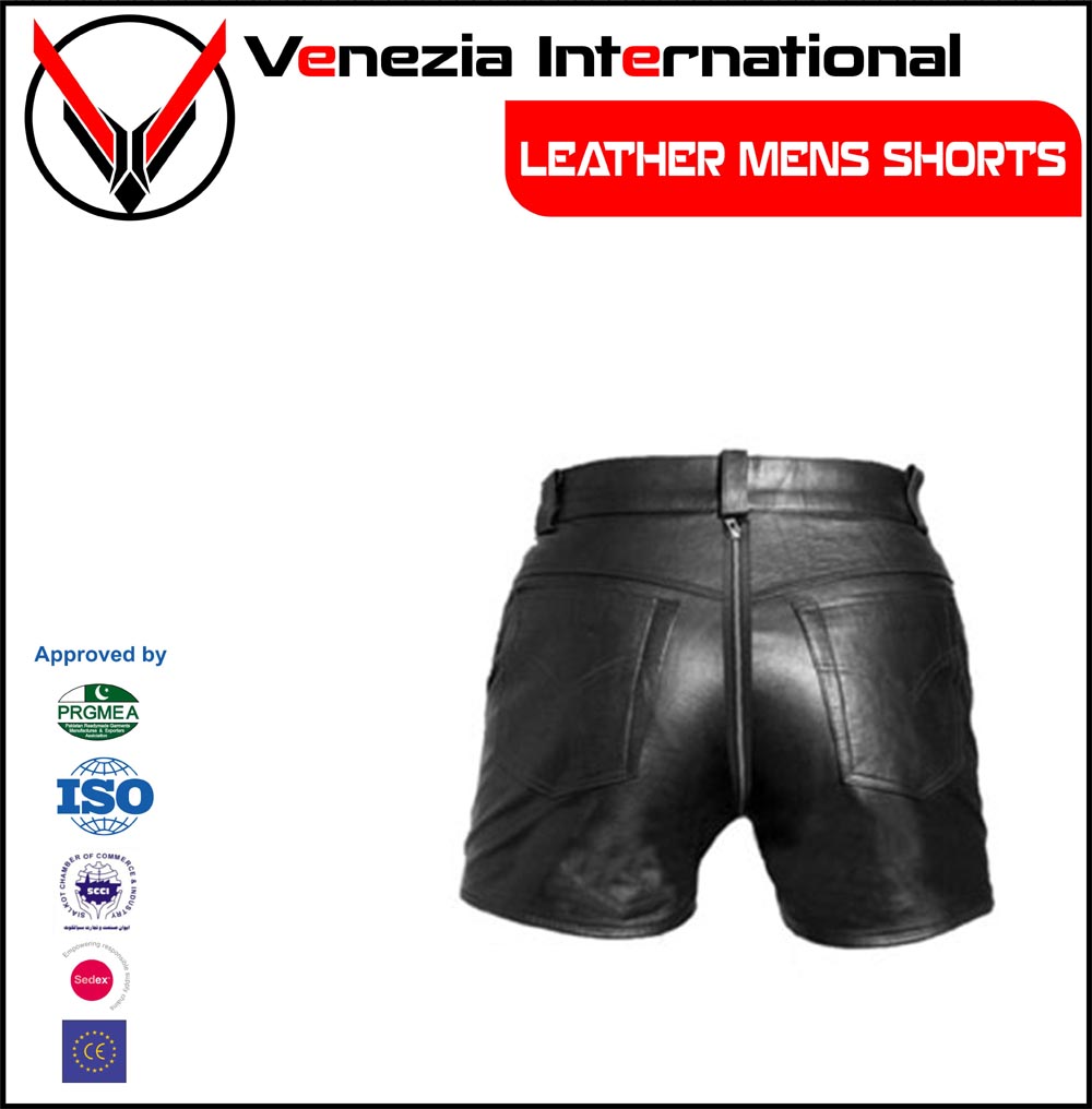 Leather Shorts Mens