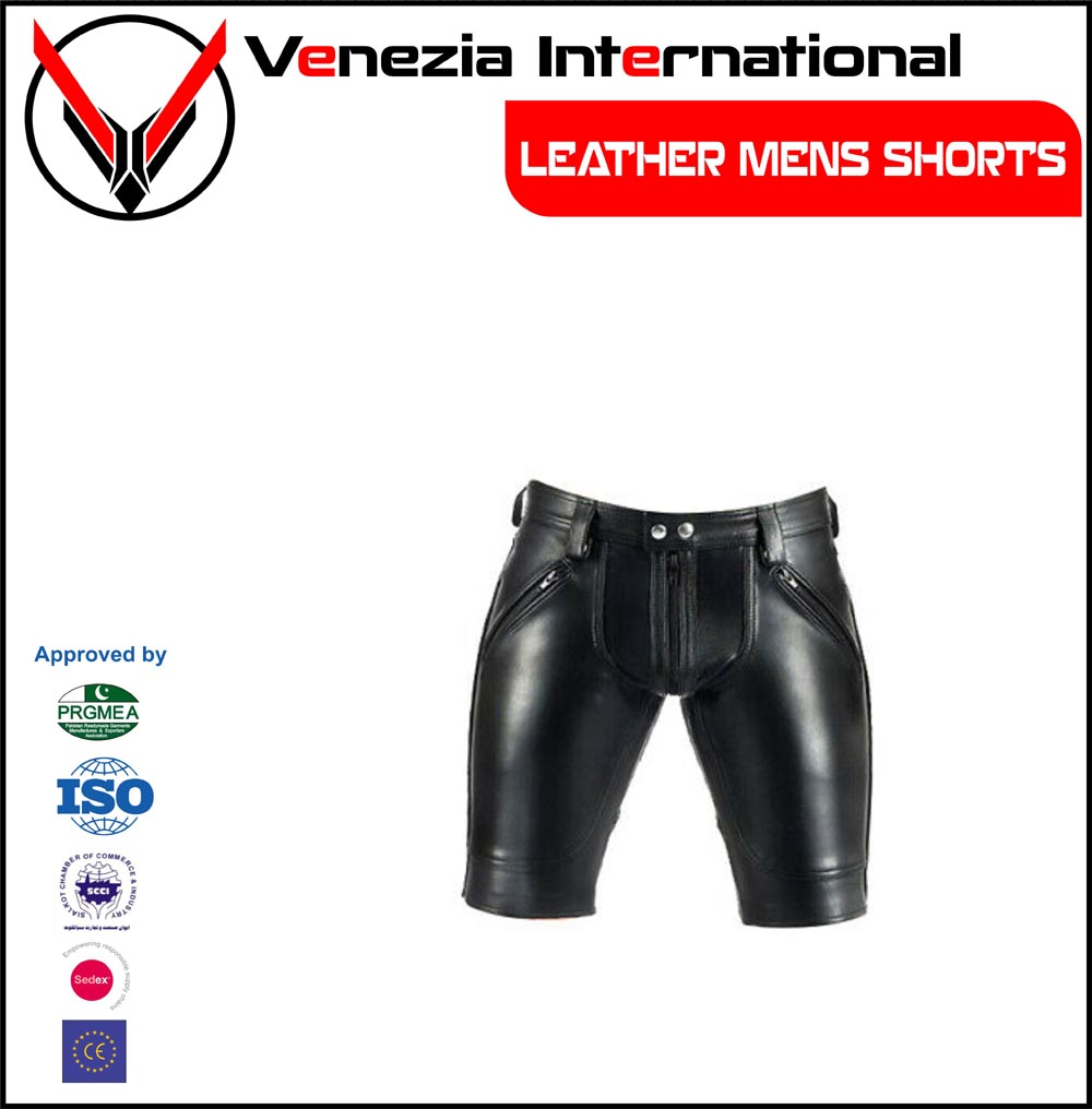 Leather Shorts Mens