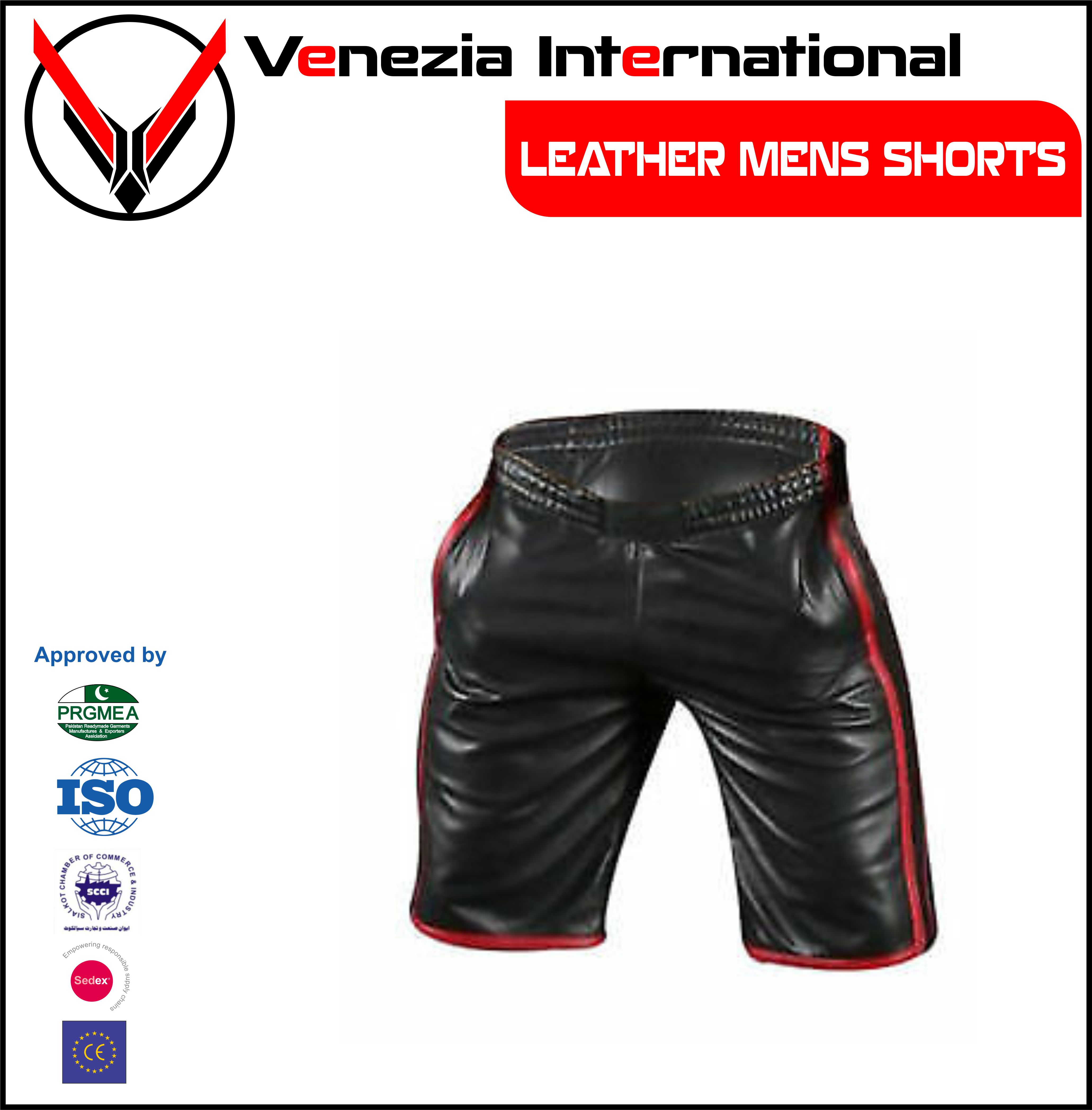 LEATHER SHORTS MENS