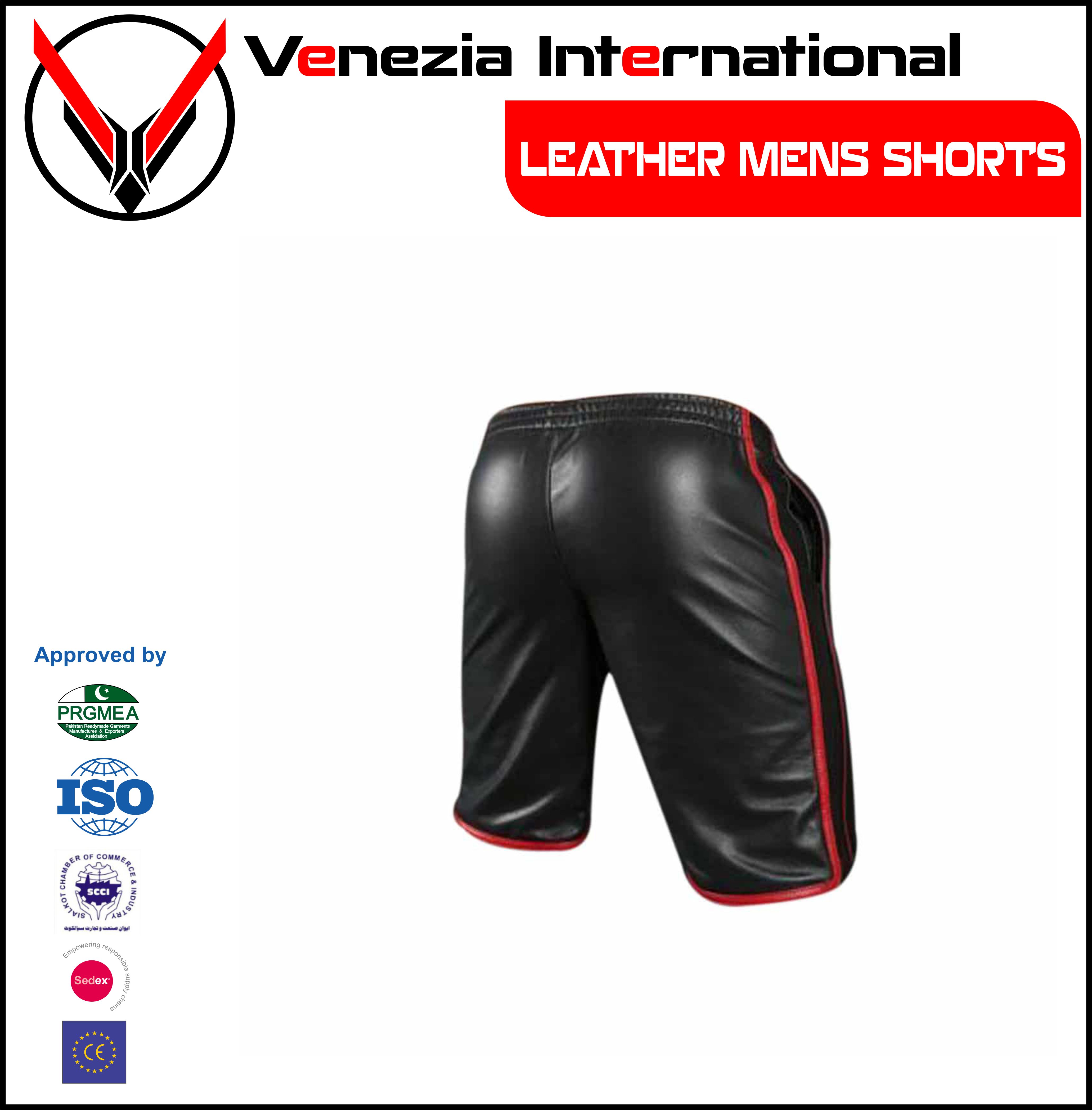 LEATHER SHORTS MENS