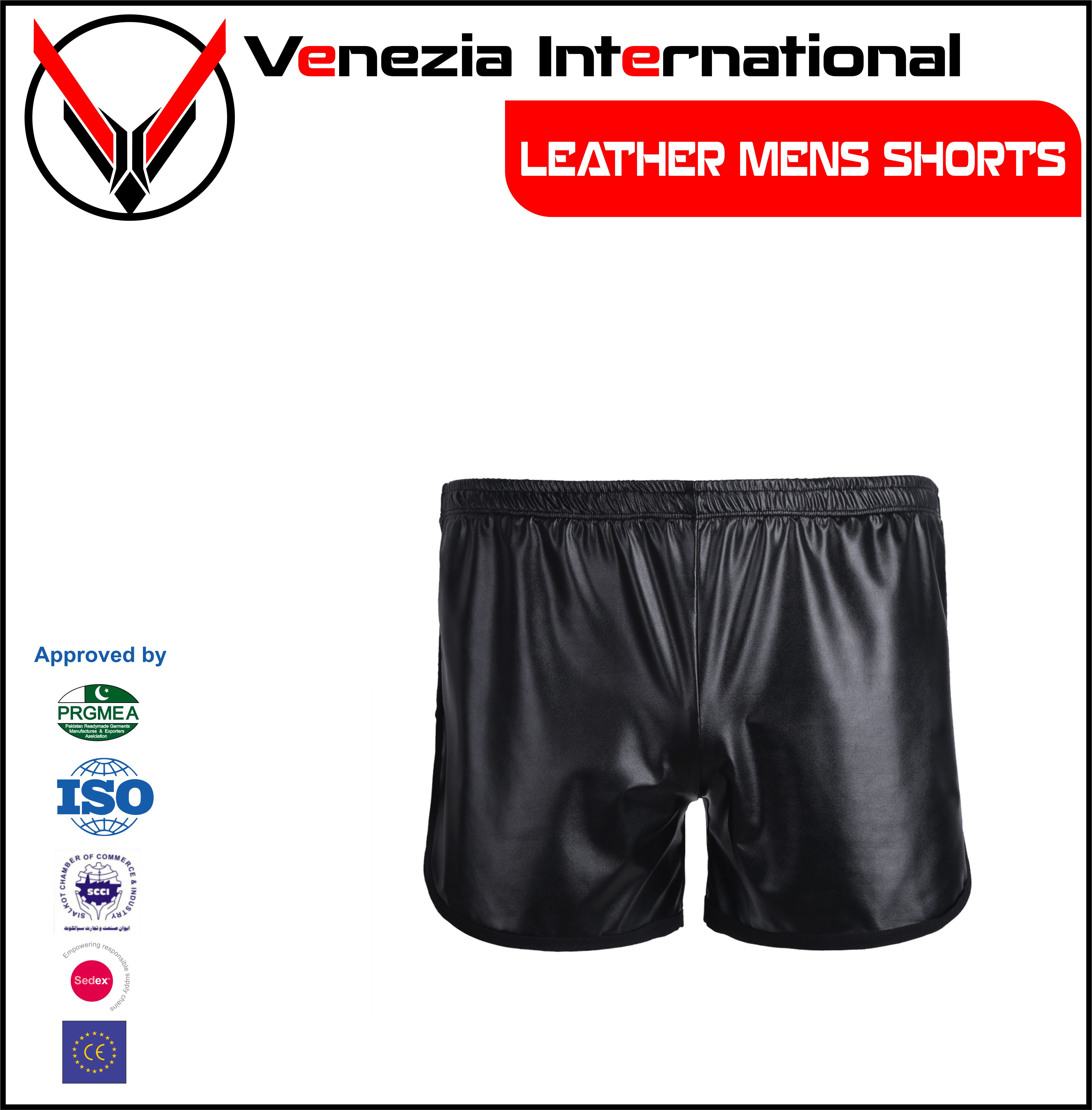 LEATHER SHORTS MENS