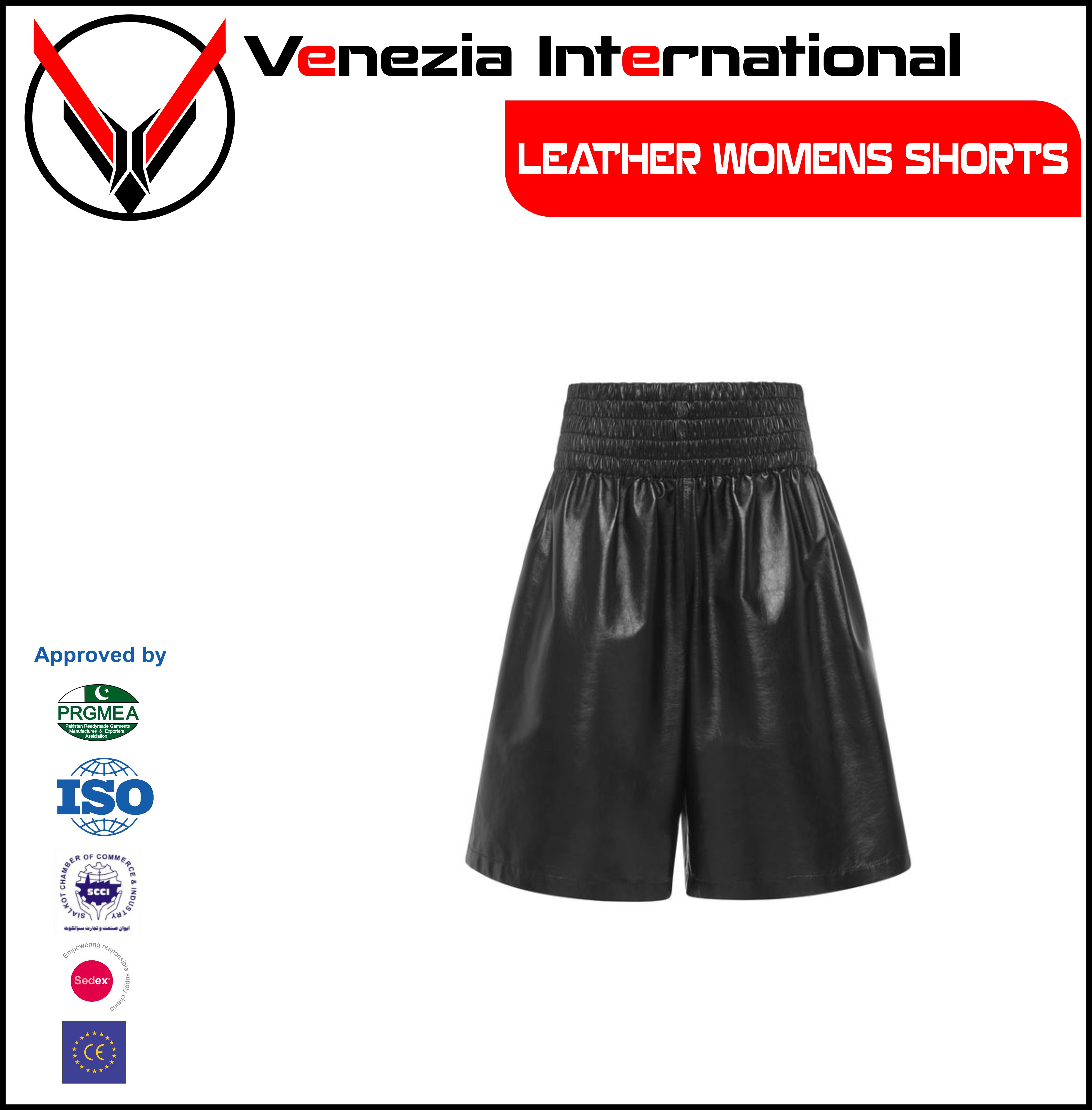 LEATHER SHORTS WOMENS