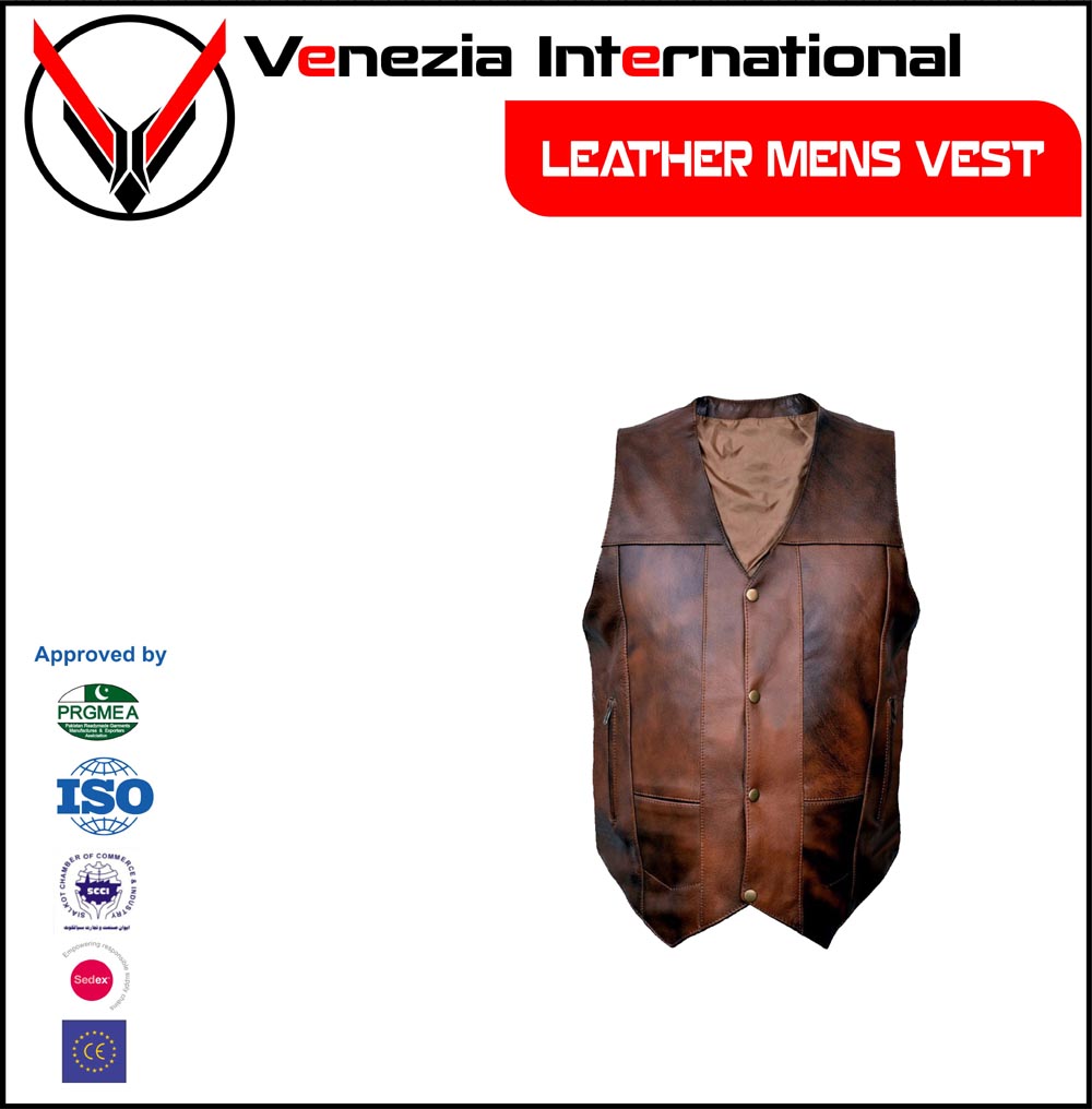 Leather Vests Mens