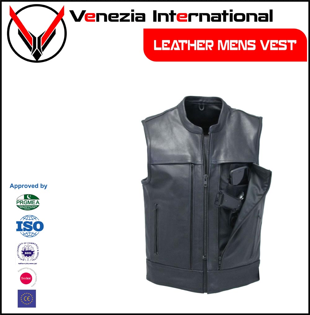 Leather Vests Mens