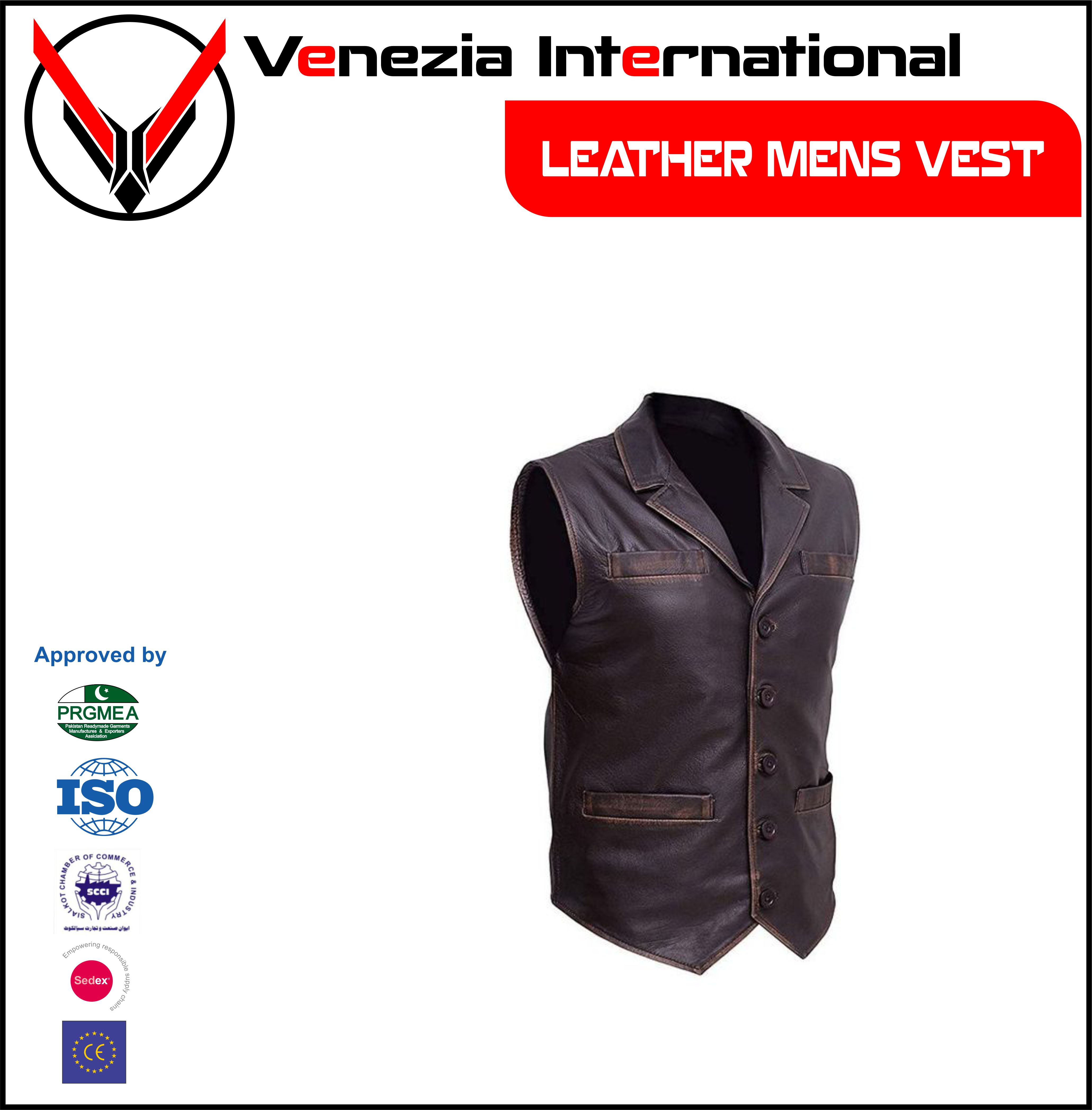 Leather Vests Mens