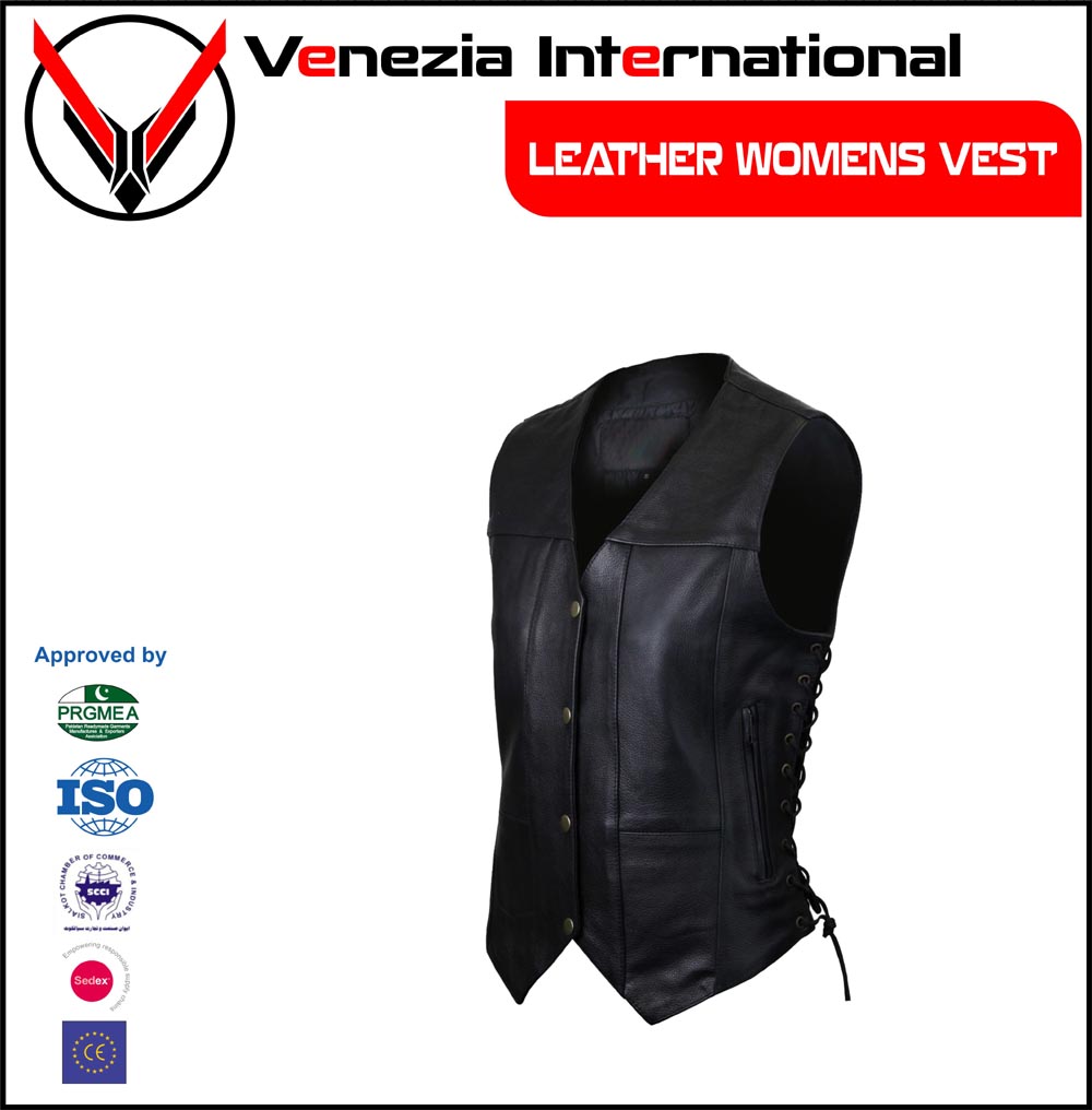 Leather Vests Womens