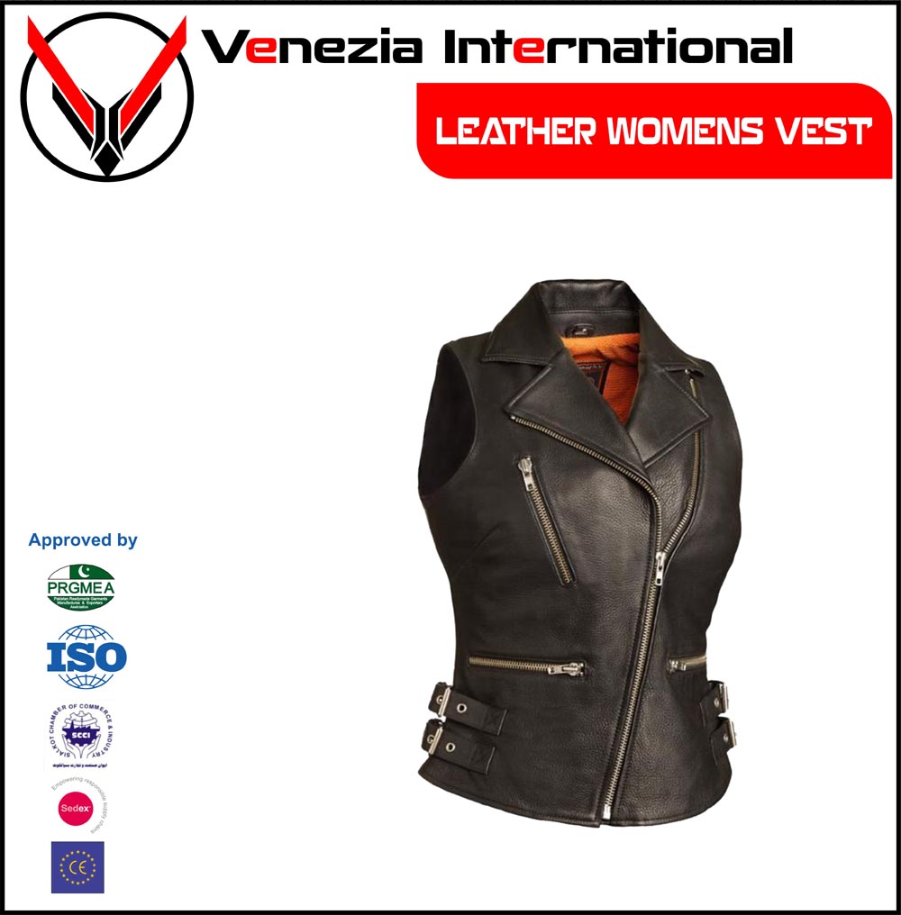 Leather Vests Womens