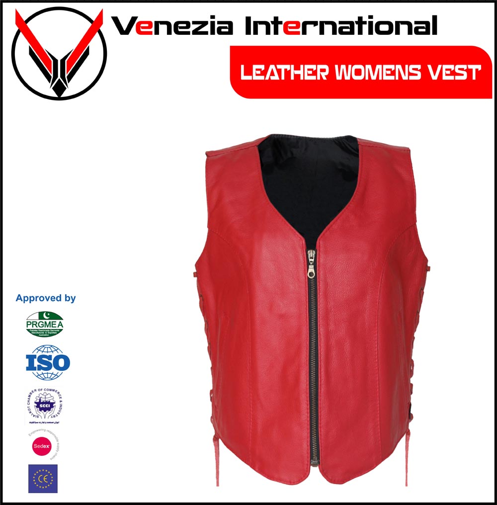 Leather Vests Womens