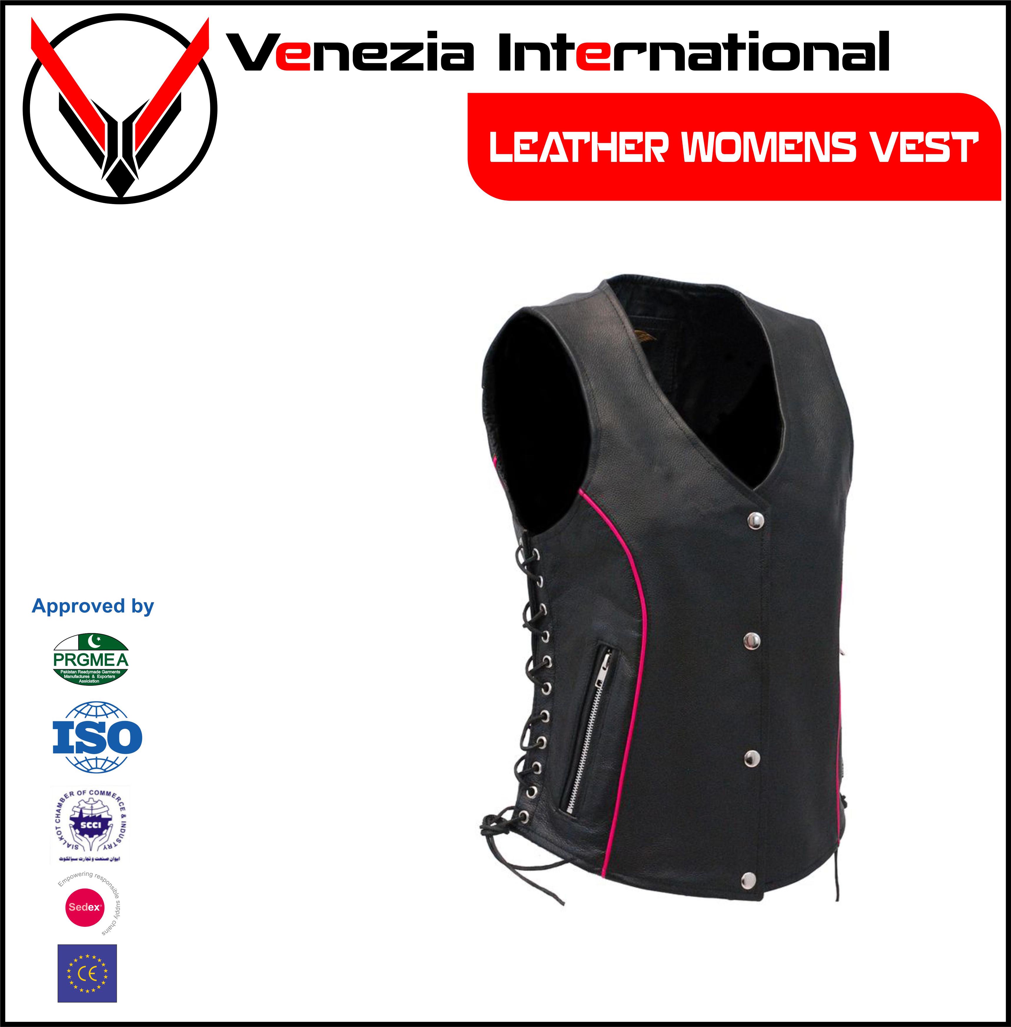 Leather Vests Womens